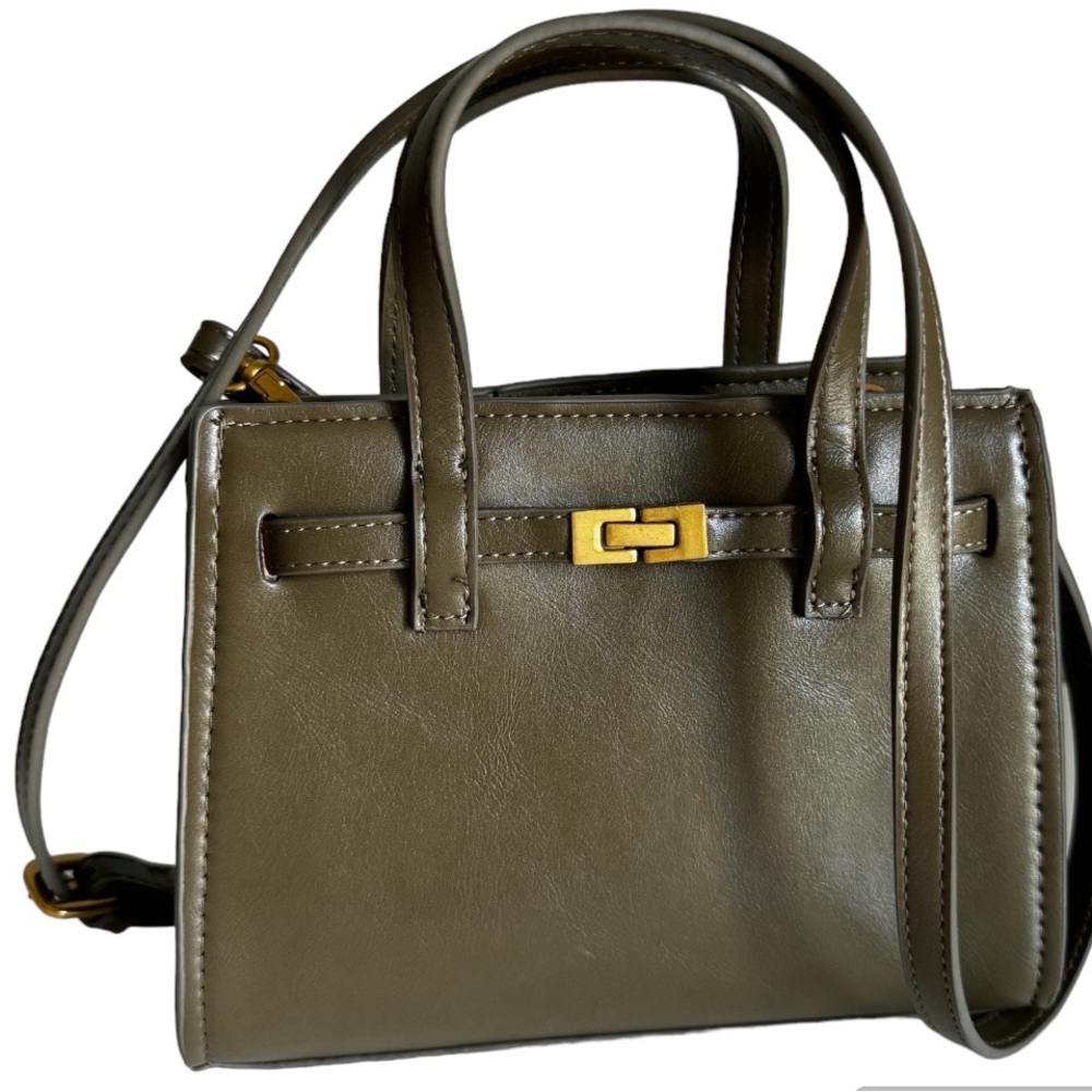MANGO KHAKI GREEN BAG